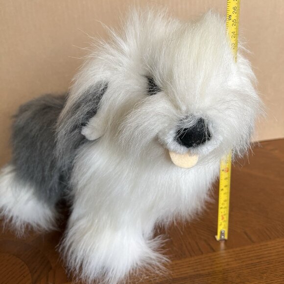 English Sheepdog Shaggy Dog Puppy Luigi Amani Stuffed Animal Korea 15" - Picture 12 of 17